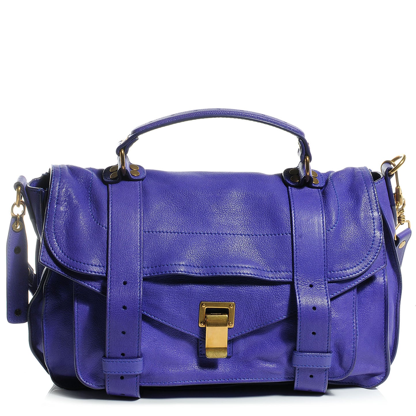 Lambskin PS1 Medium Satchel Purple Rain