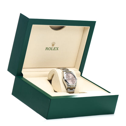 Rolex Stainless Steel 34mm Oyster Perpetual Watch Pink 124200 5 of 5