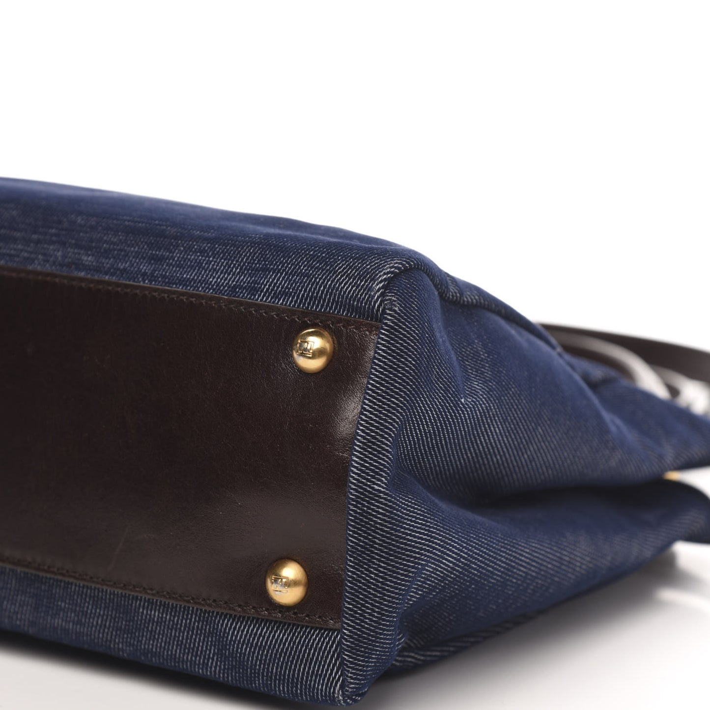 Denim Medium Peekaboo Iconic Satchel Blue