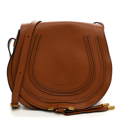 Chloe Calfskin Medium Marcie Round Crossbody Bag Tan 1 of 10