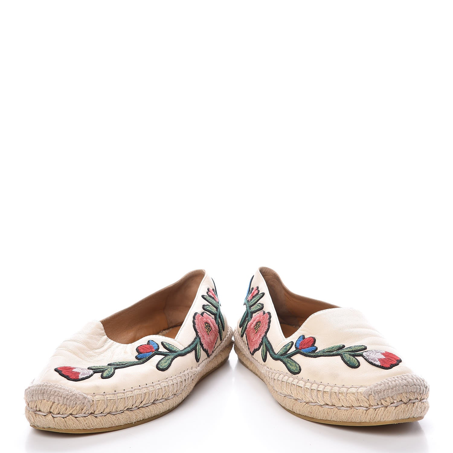 Gucci Nappa Ophelia Espadrilles 37.5 Mystic White 6 of 11