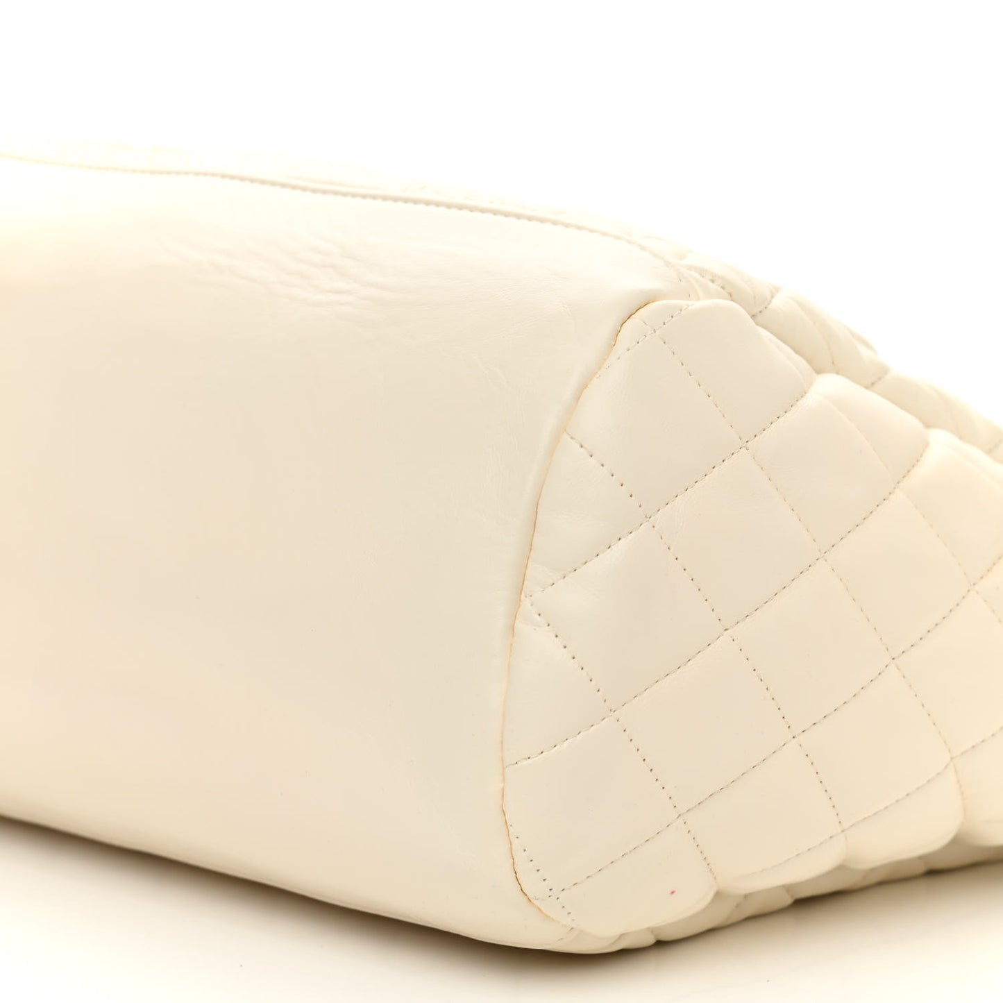 Lambskin Quilted Large Paris Moscou Red Square Bag Beige