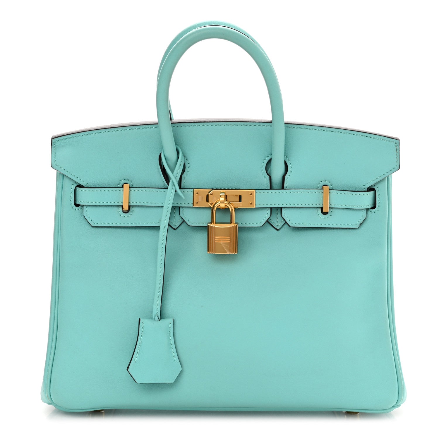 Hermes Swift Birkin 25 Bleu Atoll 1 of 12