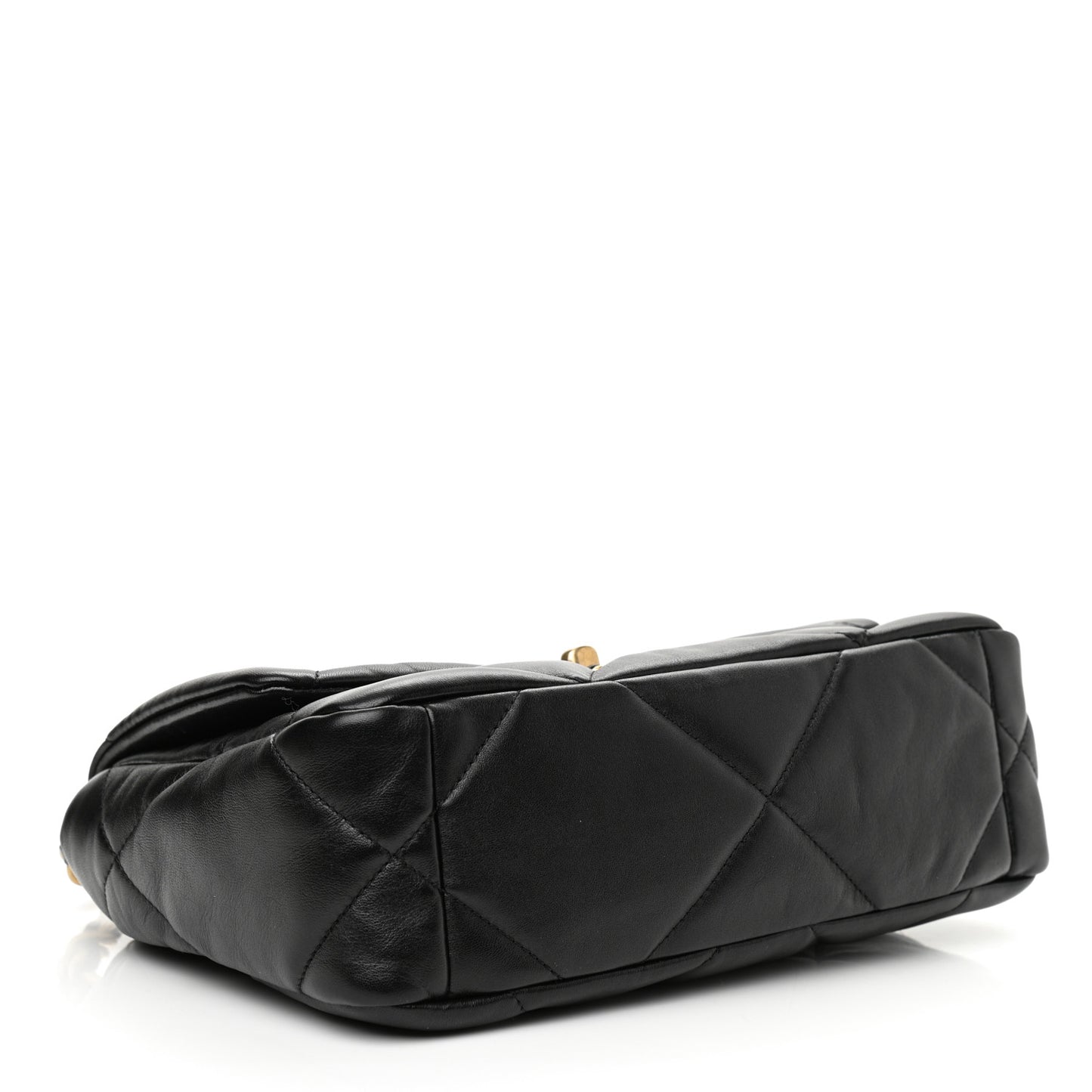 Lambskin Quilted Medium Chanel 19 Flap Black