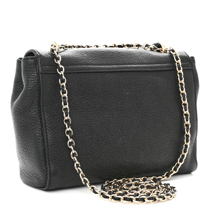 Mulberry Glossy Goatskin Small Lily Flap Black 3 of 10