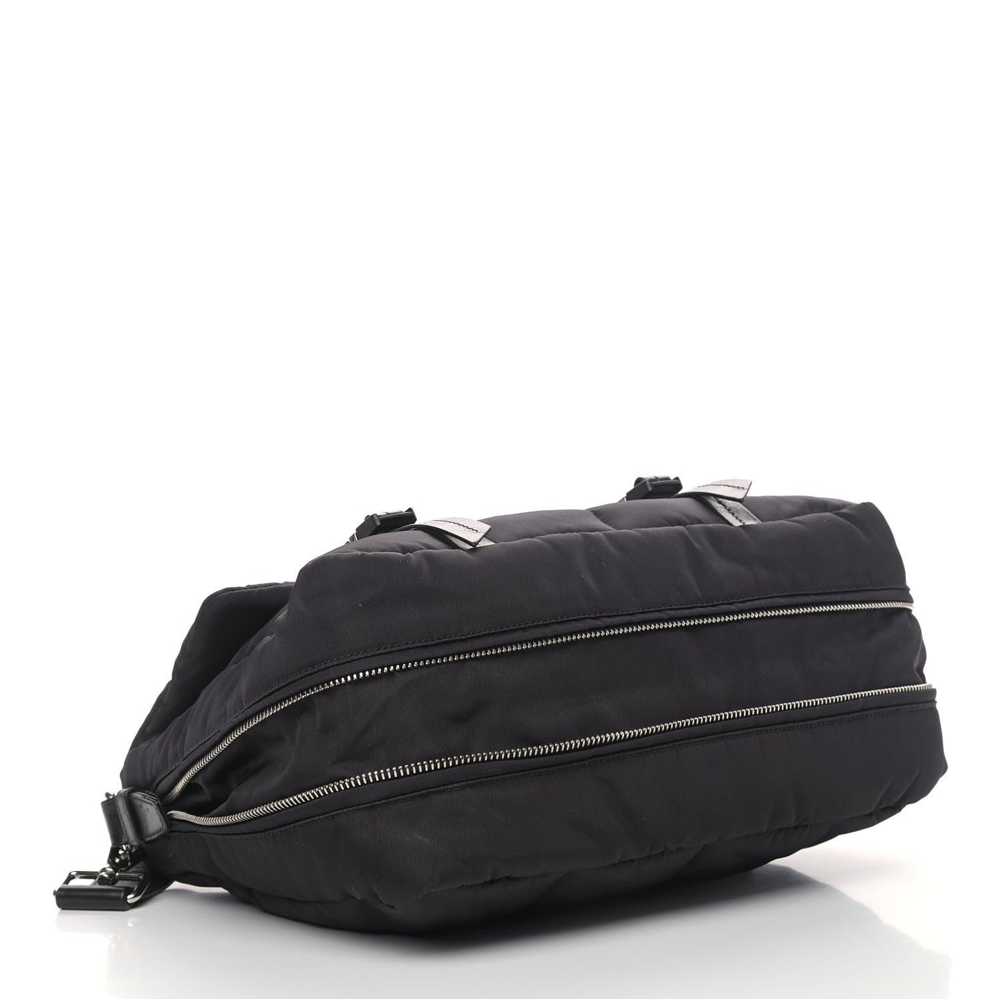 Tessuto Nylon Bomber Messenger Black