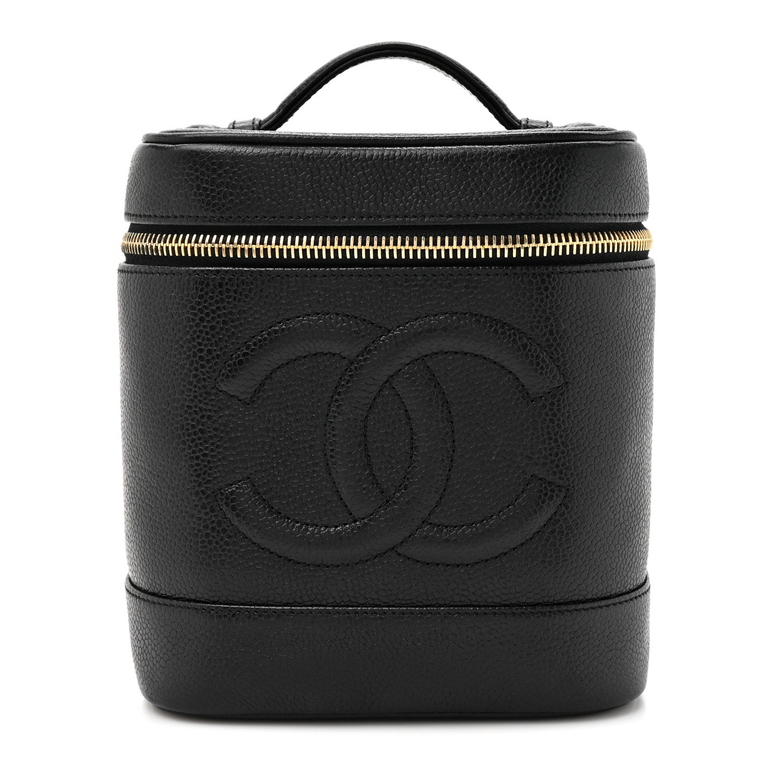 Chanel Caviar Vanity Cosmetic Case Black 1 of 8