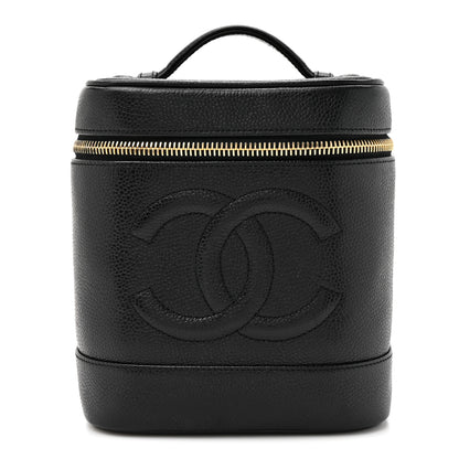 Chanel Caviar Vanity Cosmetic Case Black 1 of 8