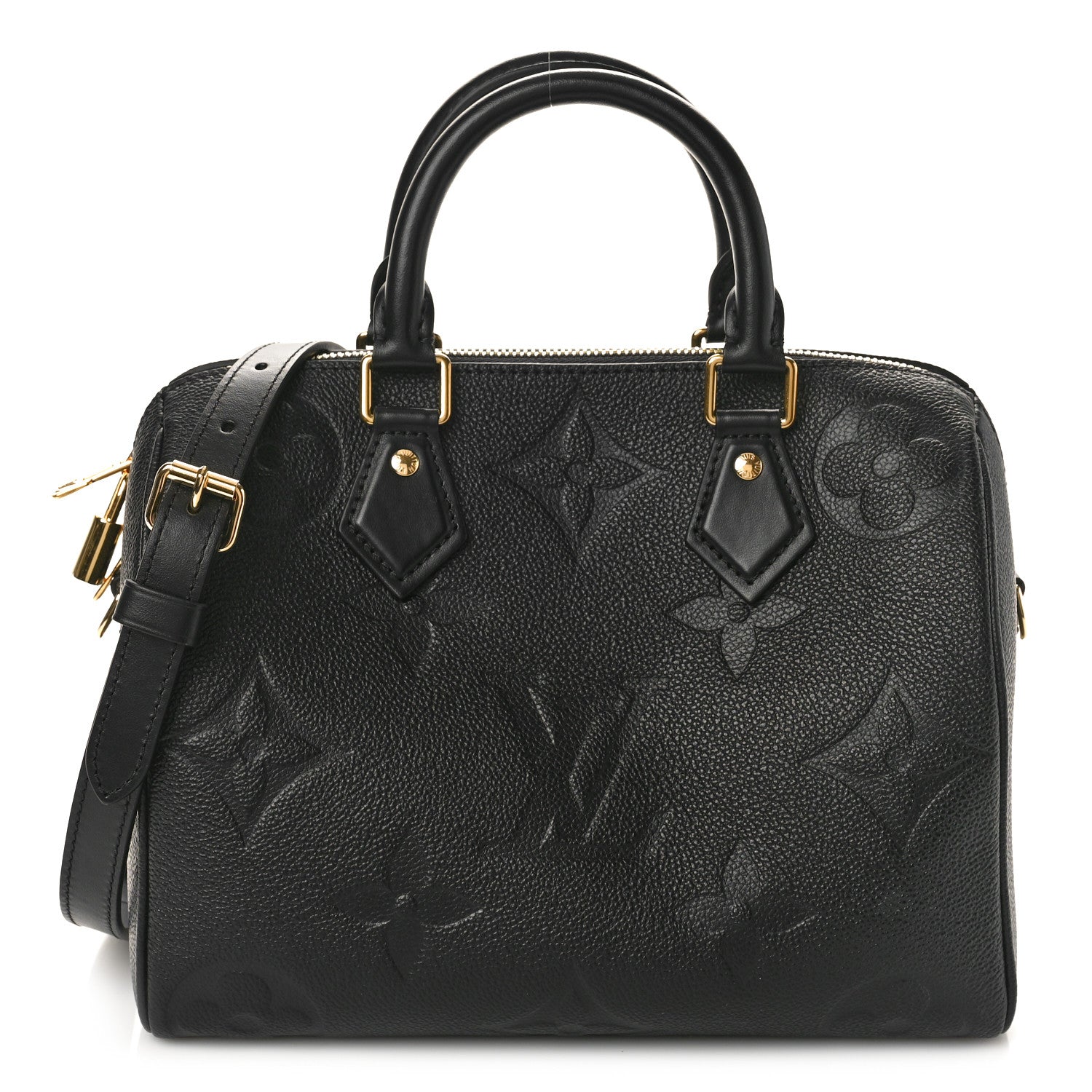 Louis Vuitton Empreinte Monogram Giant Speedy Bandouliere 25 Black 1 of 9