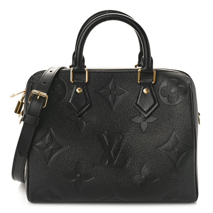 Louis Vuitton Empreinte Monogram Giant Speedy Bandouliere 25 Black 1 of 9