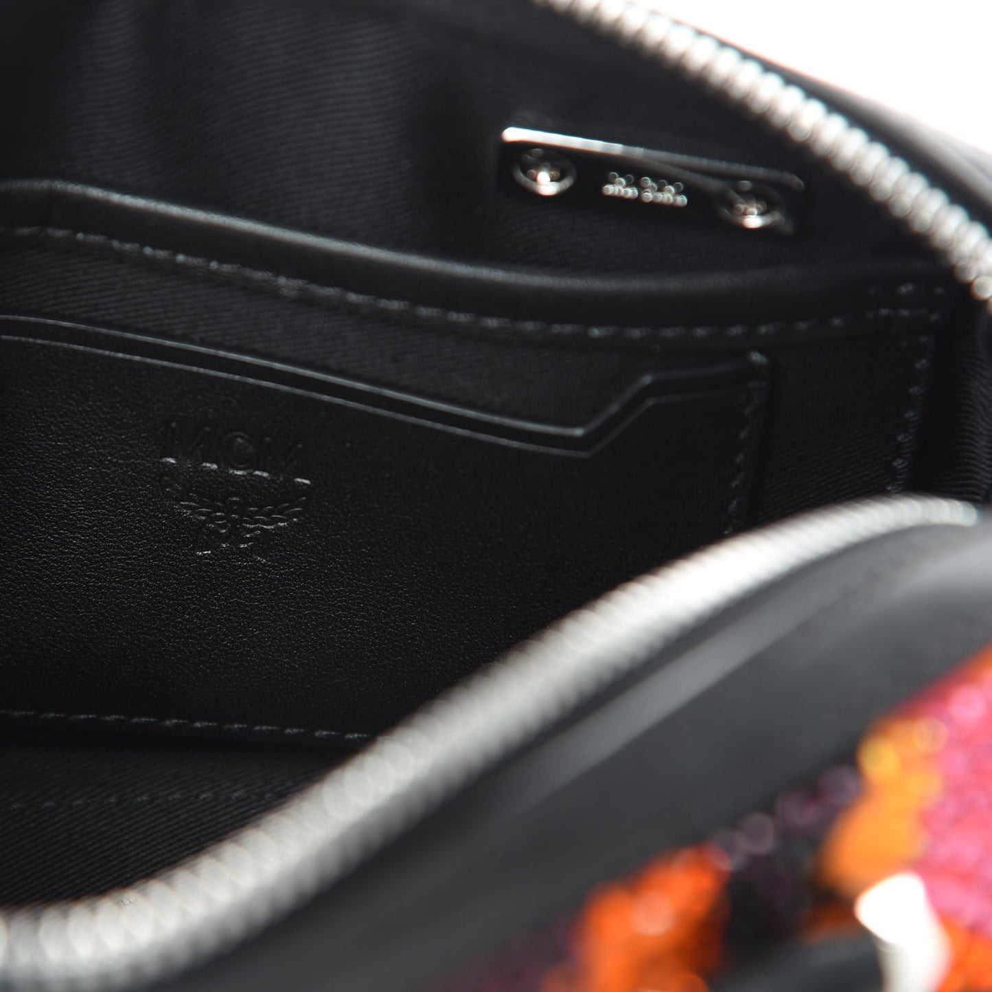 Nylon Crystal Lion Camo Boston Satchel Multicolor