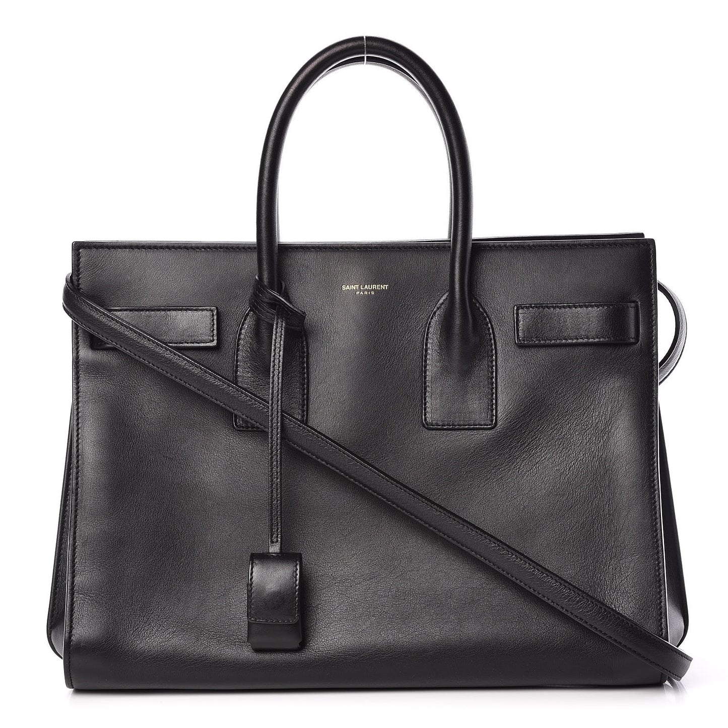 Calfskin Small Sac De Jour Black