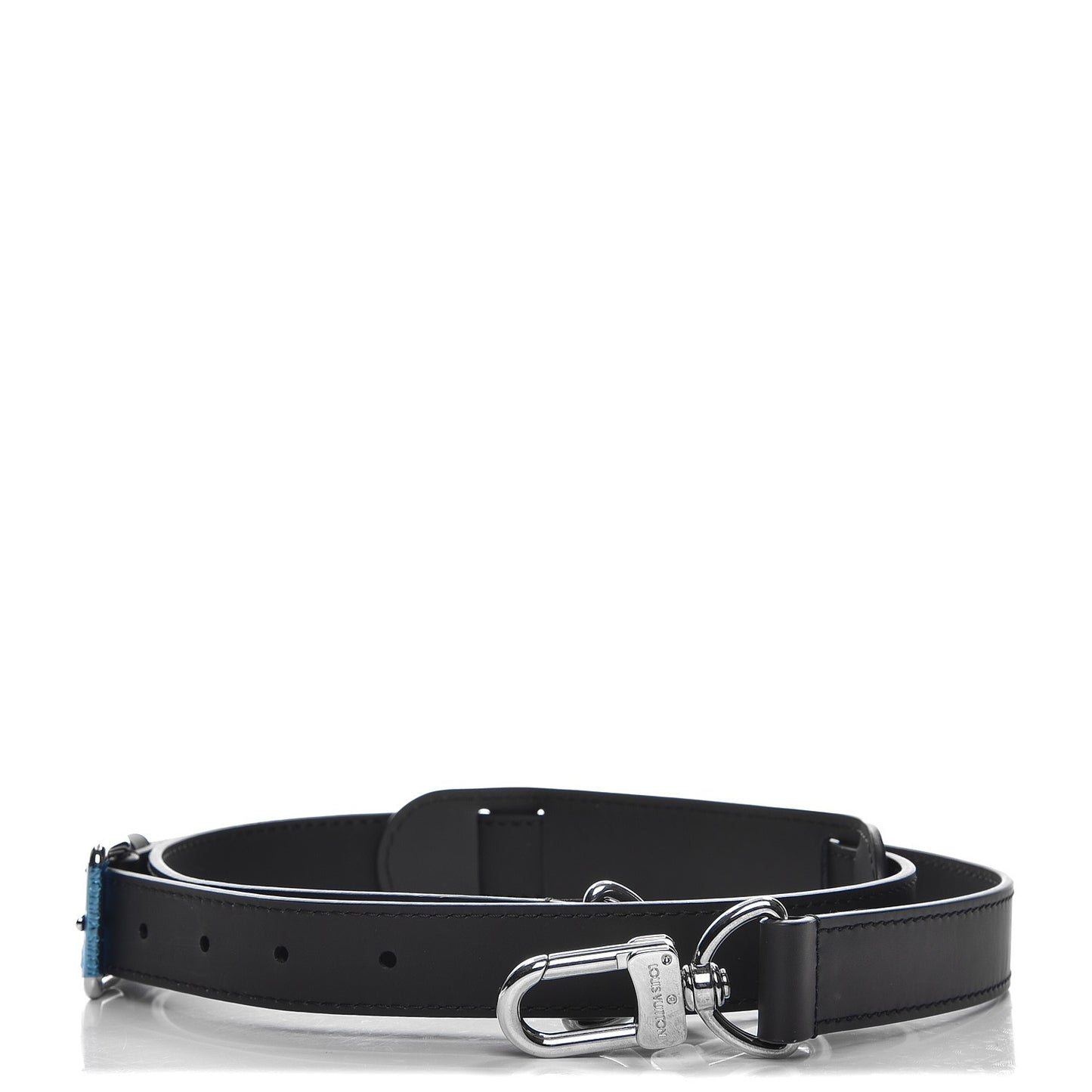Calfskin Adjustable Keepall Bandouliere Shoulder Strap Black
