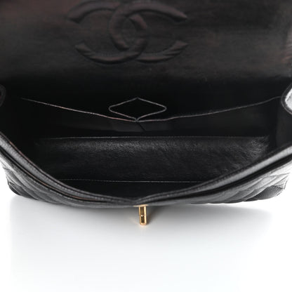 Chanel Caviar Quilted Medium Double Flap Black 6 of 16