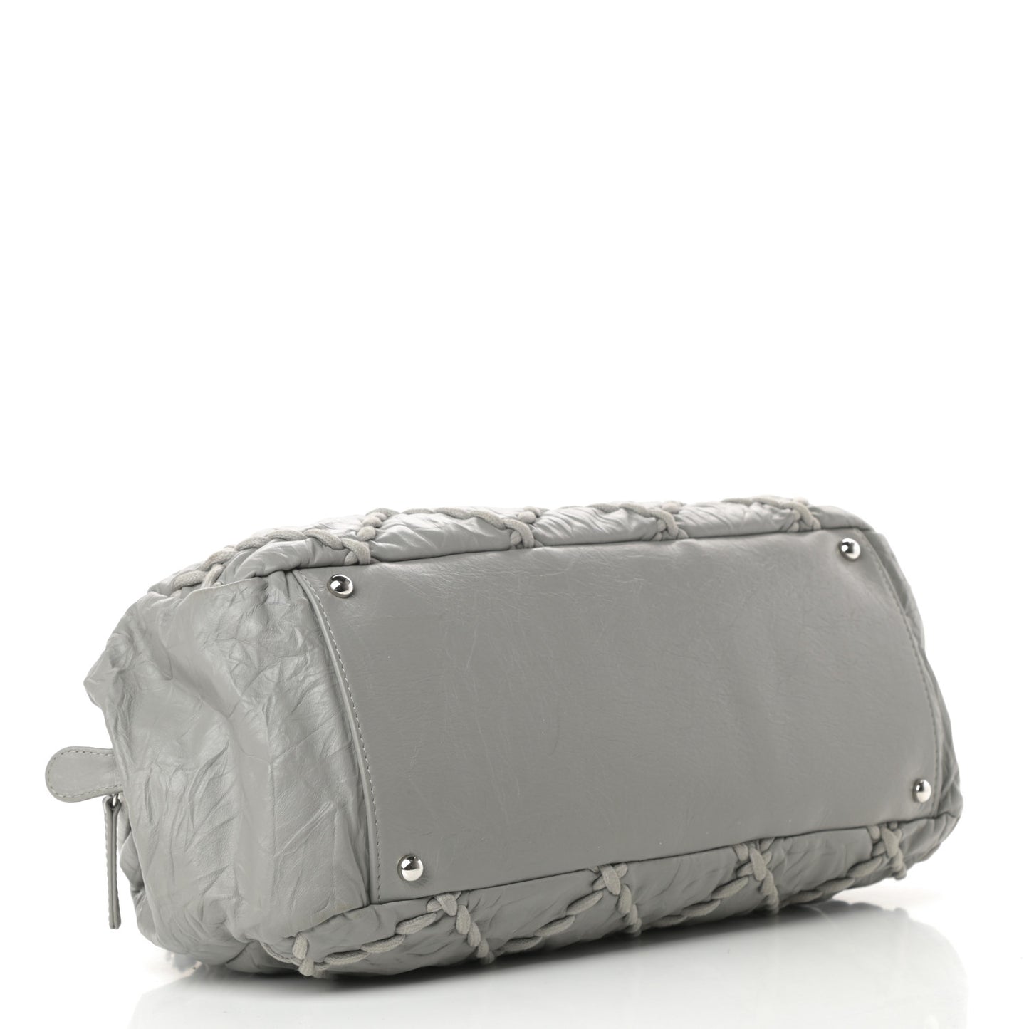 Calfskin Ultra Stitch Bowler Grey