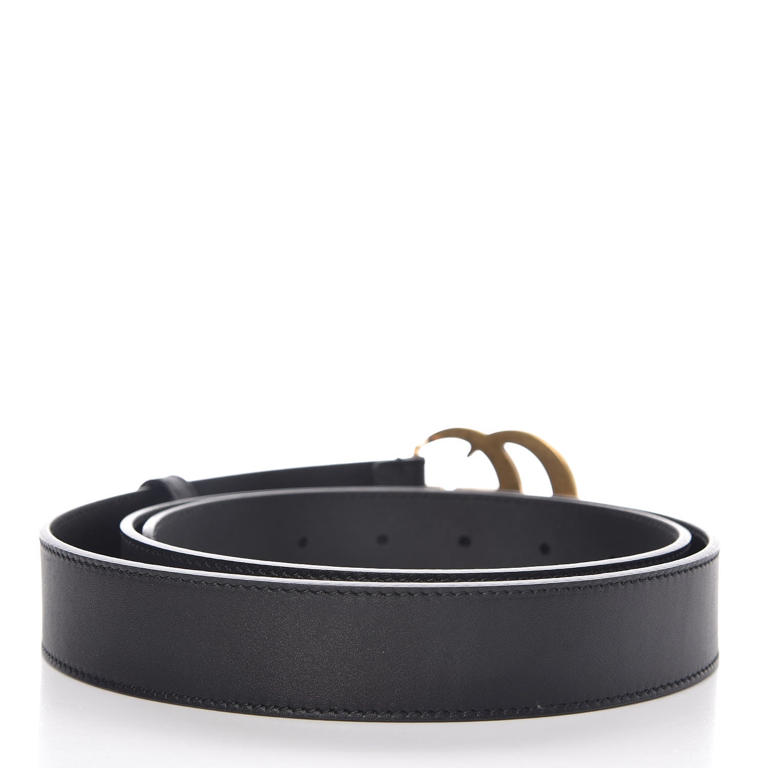 Gucci Calfskin Double G 30mm Belt 100 40 Black 3 of 7