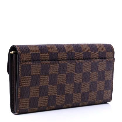 Louis Vuitton Damier Ebene Sarah Wallet NM 2 of 4