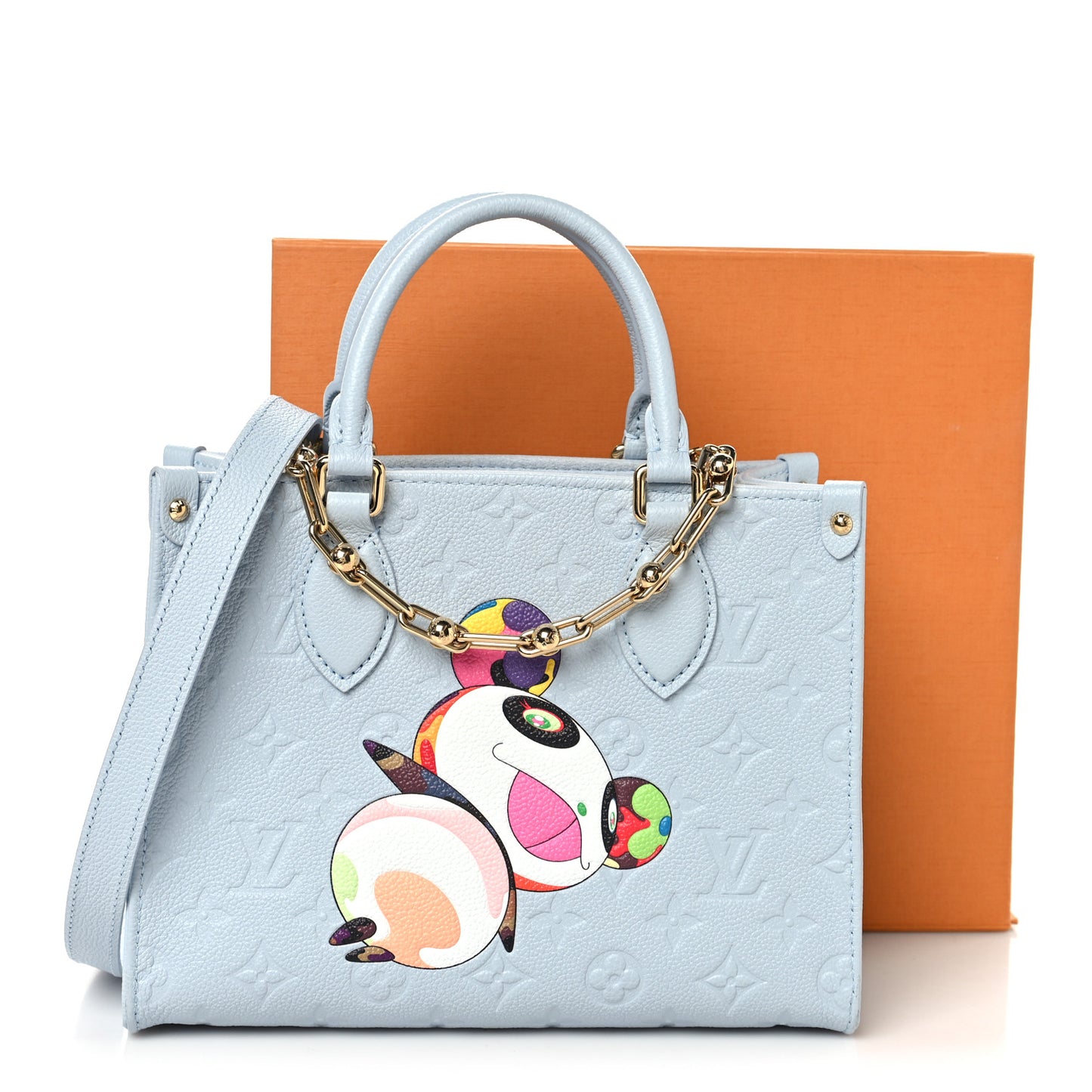 LV X TM Empreinte Monogram Superflat Onthego PM Washed Blue
