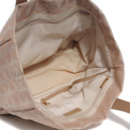 Chanel Nylon Medium Travel Tote Beige 5 of 7