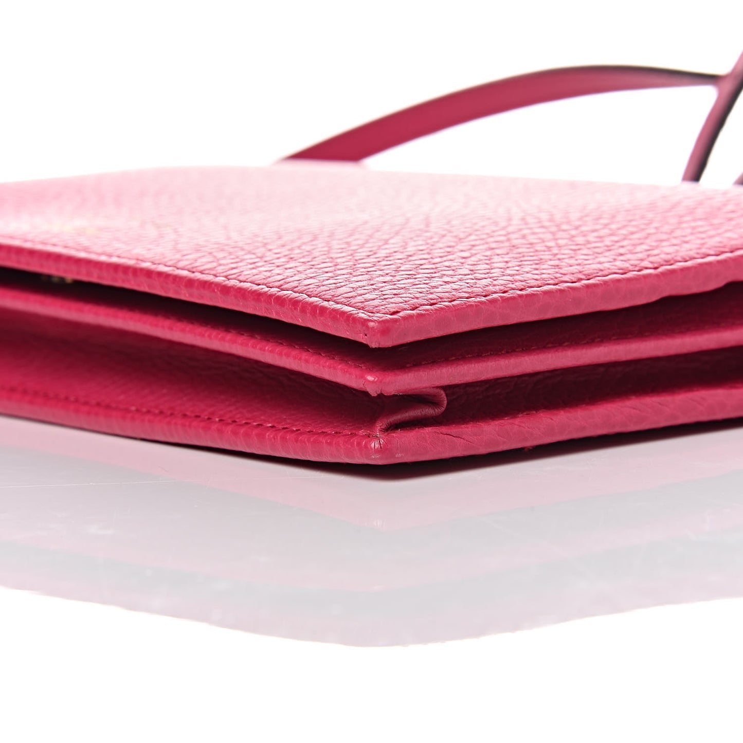 Dollar Calfskin Mini Swing Wallet Bag Blossom
