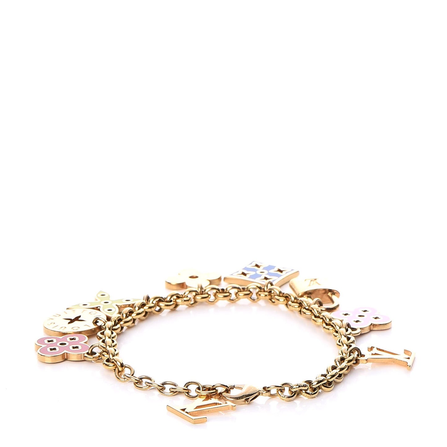 Monogram Multicolor Looping Charm Bracelet