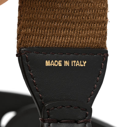 Fendi Ribbon Vitello Century FF 1974 Studded Strap You Fango Marrone Ebano 3 of 5
