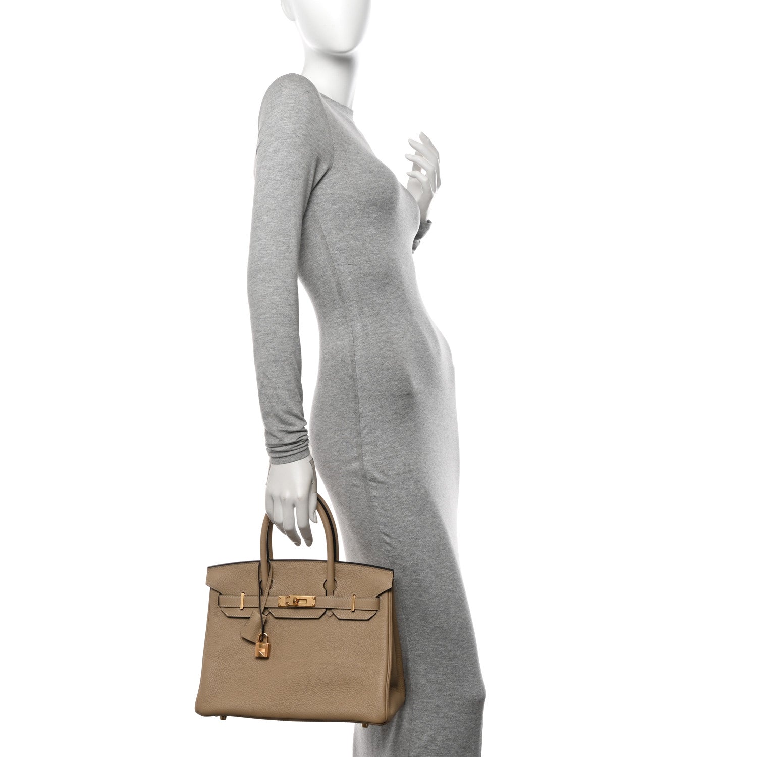 Hermes Taurillon Clemence Birkin 30 Trench 2 of 11