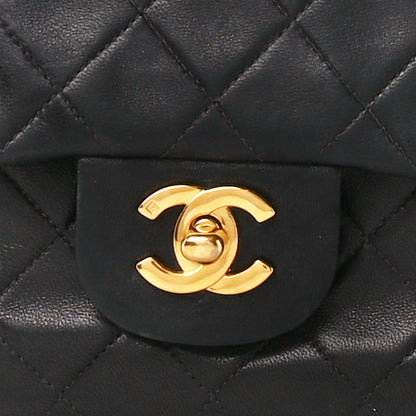 Chanel Lambskin Quilted Small Double Flap Black 9 of 13