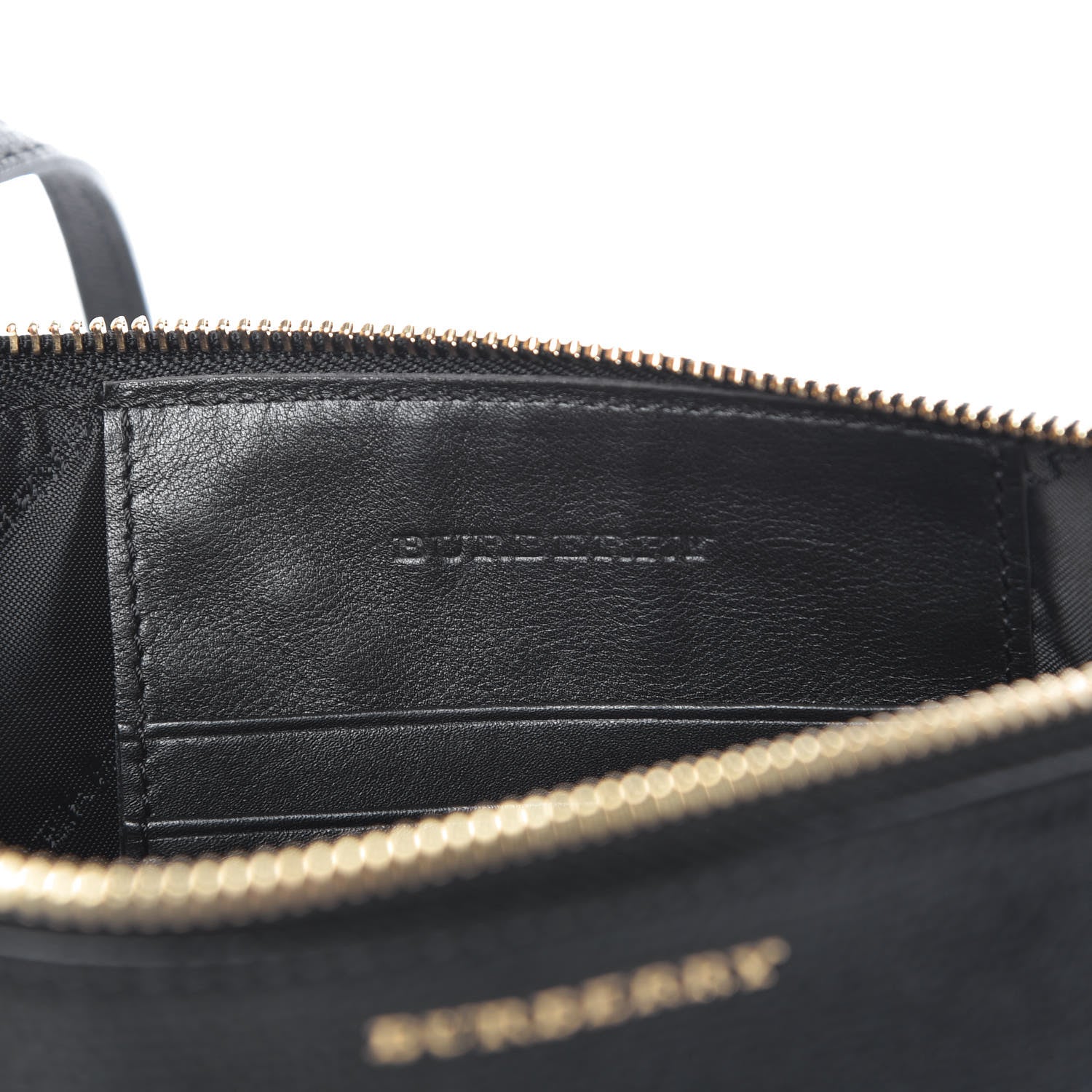 Burberry House Check Derby Peyton Crossbody Clutch Bag Black 6 of 10