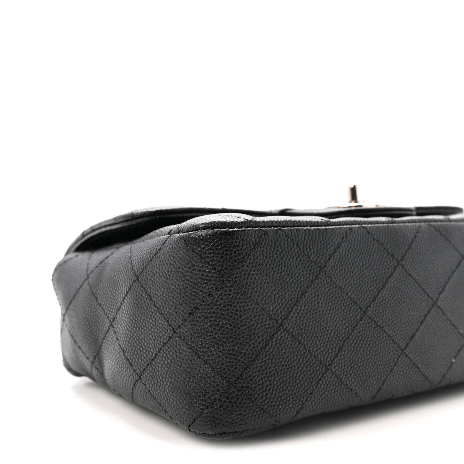 Chanel Caviar Quilted Mini Rectangular Flap Black 9 of 10