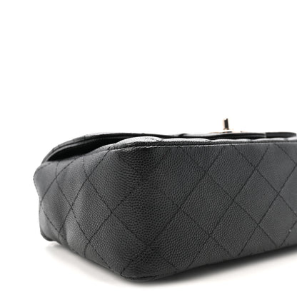 Chanel Caviar Quilted Mini Rectangular Flap Black 9 of 10