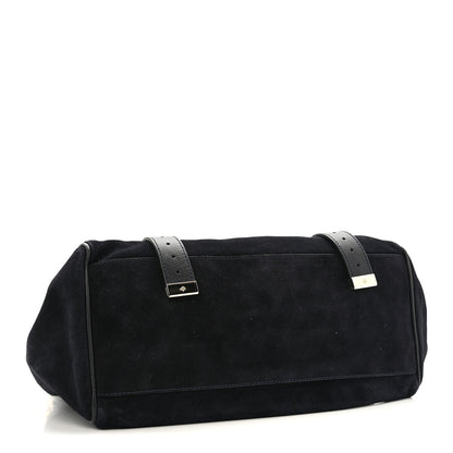 Mulberry Heavy Suede Alexa Tassel Satchel Ink Blue 4 of 14