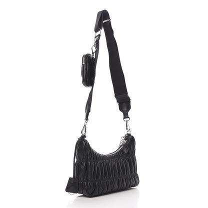 Prada Nappa Gaufre Re-Edition 2005 Shoulder Bag Black 3 of 11