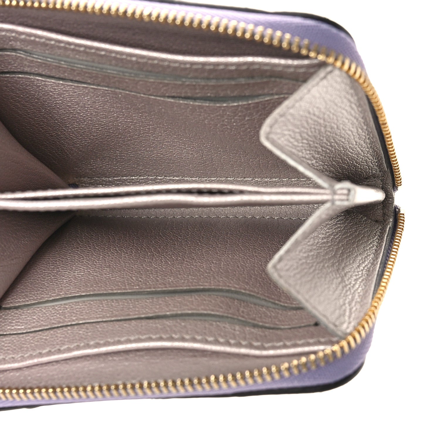 Louis Vuitton Ostrich Zippy Coin Purse Purple Purple 5 of 8
