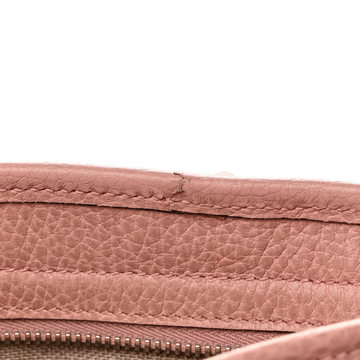 Monogram Small Bree Tote Beige Soft Pink