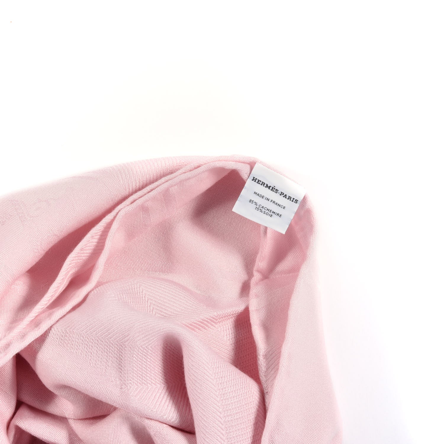 Hermes Cashmere Silk New Libris Stole Rose Petale 4 of 4