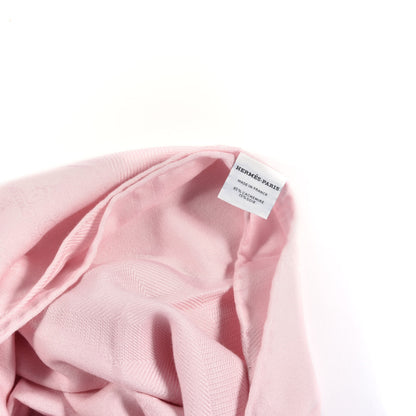 Hermes Cashmere Silk New Libris Stole Rose Petale 4 of 4