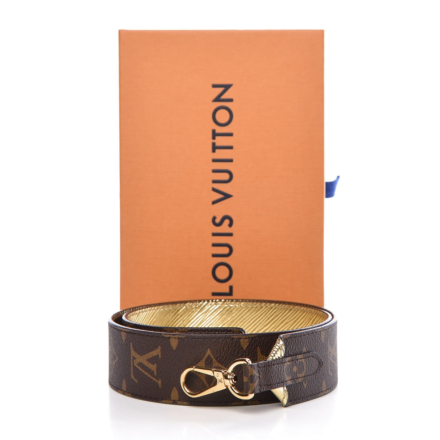 Monogram Epi Bandouliere Shoulder Strap Gold