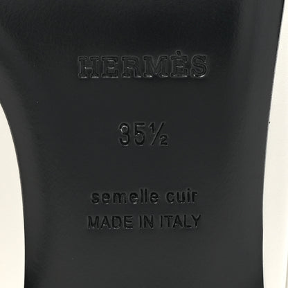 Hermes Calfskin Womens Groupie Mules 35.5 White 6 of 10