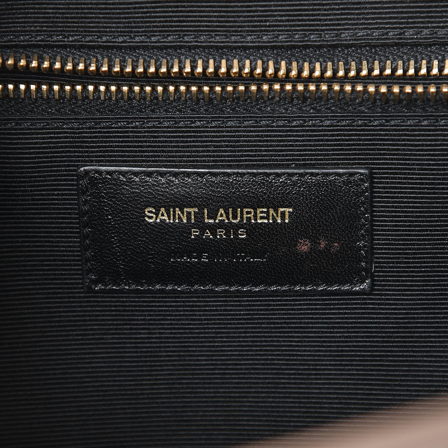 Saint Laurent Grain De Poudre Matelasse Chevron Large Monogram Satchel Dark Beige 6 of 7