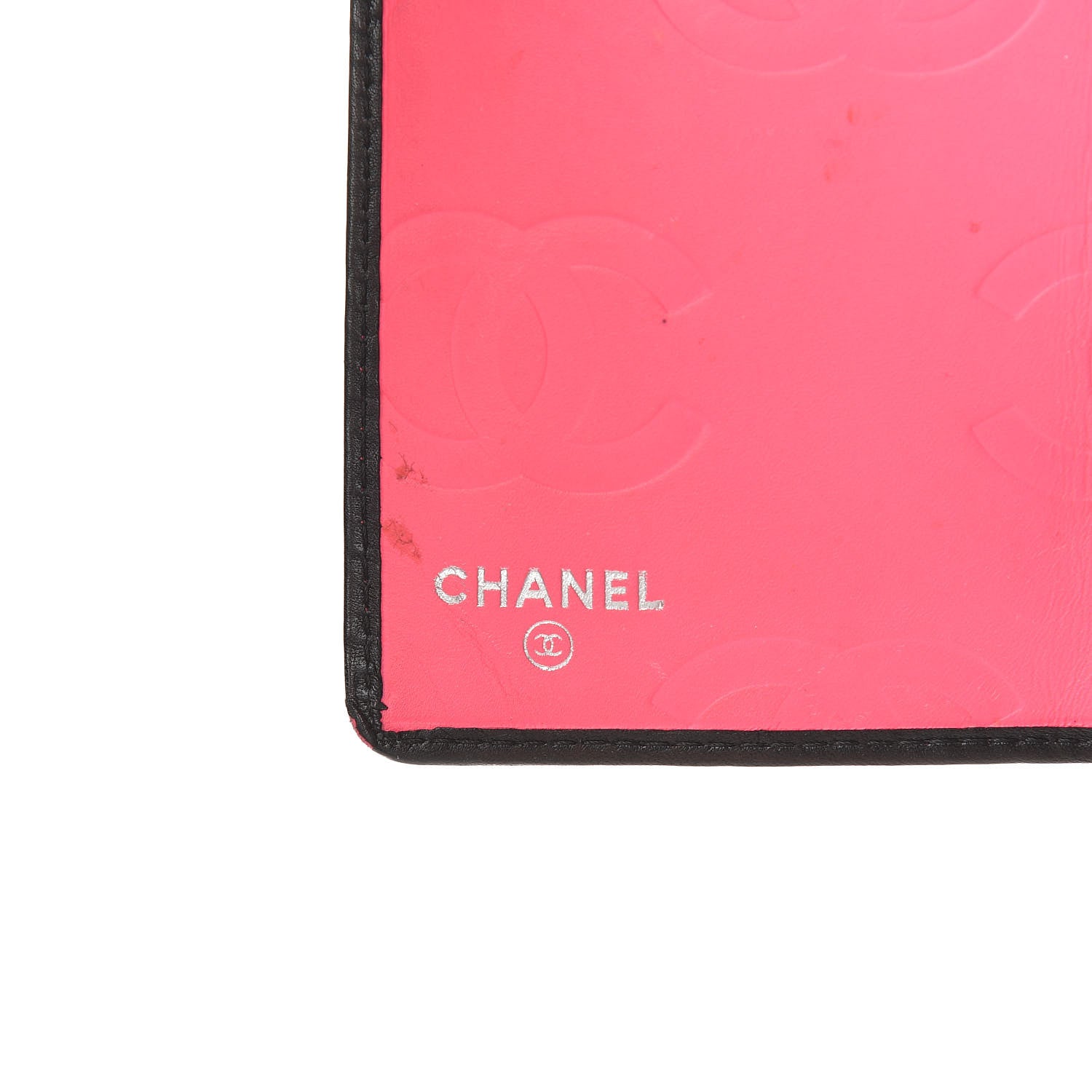 Chanel Calfskin Quilted Cambon Yen Wallet Black White 6 of 11