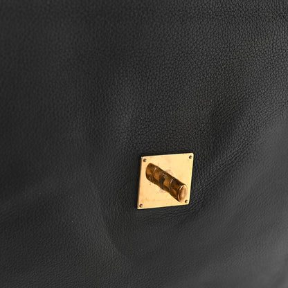 Louis Vuitton Calfskin Lockme MM Black 9 of 13