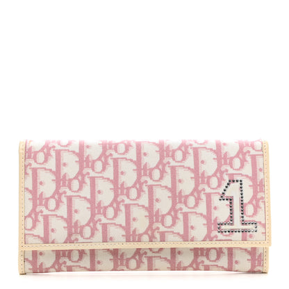 Christian Dior Monogram Girly Flap Wallet Pink 1 of 9