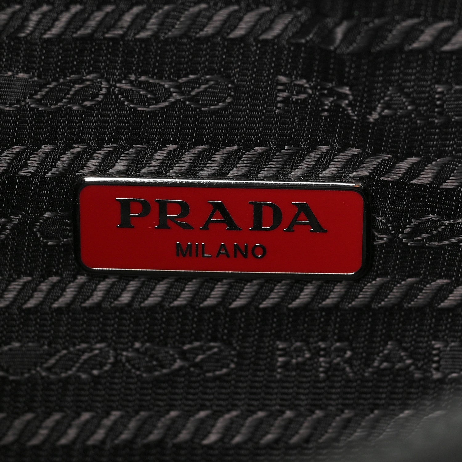 Prada Tessuto Nylon Saffiano Lunar New Year Mini Re-Edition 2000 Bag Black Fuoco 6 of 8