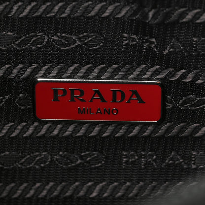Prada Tessuto Nylon Saffiano Lunar New Year Mini Re-Edition 2000 Bag Black Fuoco 6 of 8