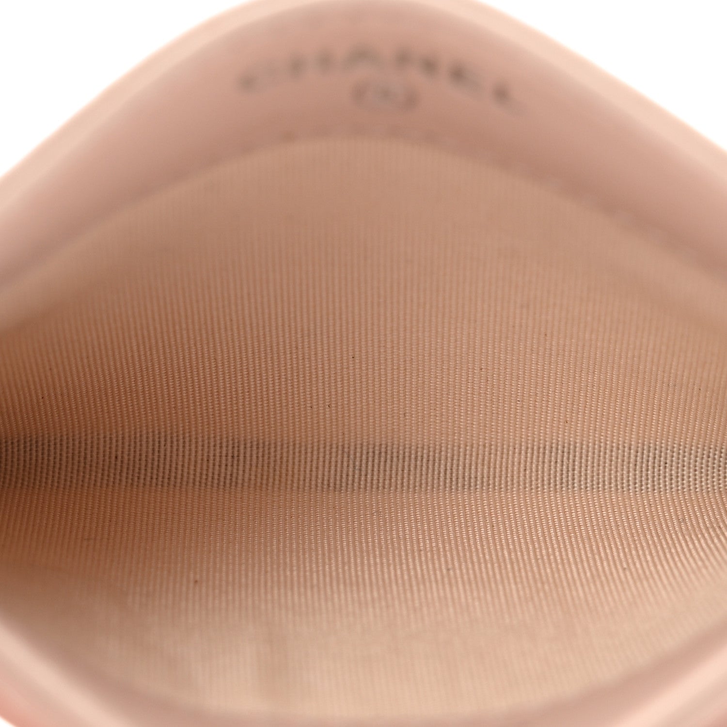Chanel Iridescent Lambskin Camellia Embossed Card Holder Light Pink 5 of 9
