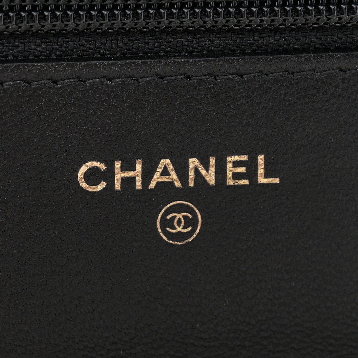 Chanel Lambskin Quilted CC Pearl Crush Wallet on Chain WOC Black 6 of 11