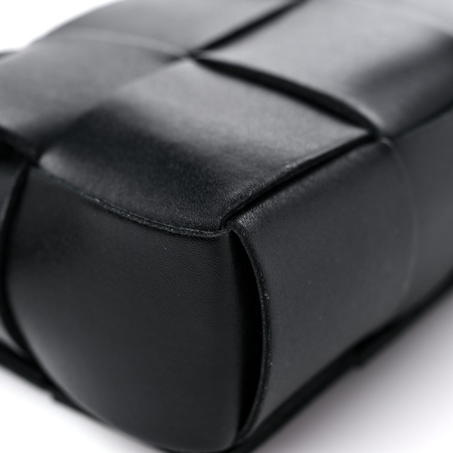 Nappa Maxi Intreccio The Belt Cassette Bag Black