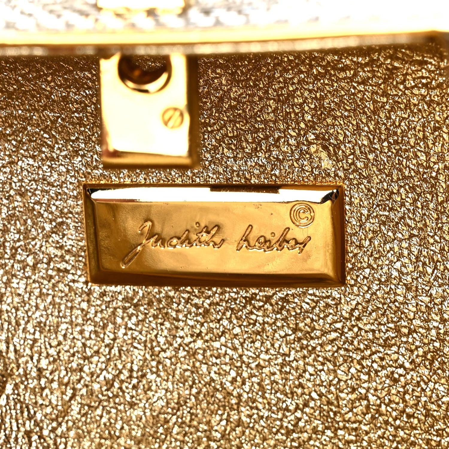 Judith Leiber Crystal Minaudiere Clutch Gold Multicolor 7 of 13