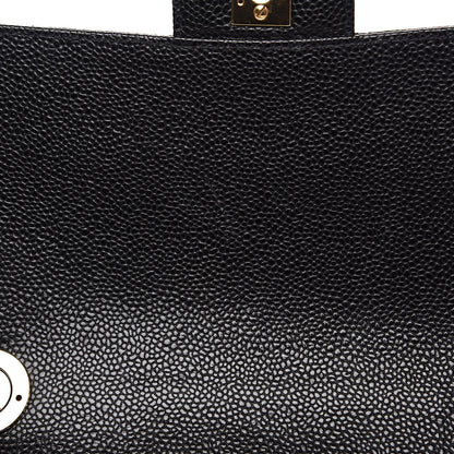 Chanel Caviar Quilted Jumbo Single Flap Black 12 of 13